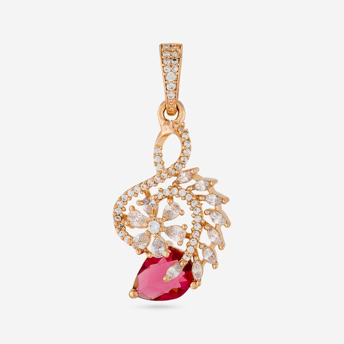 Zircon Pendant Set Zircon Pendant Earring 202364