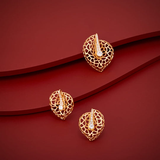 Zircon Pendant Set Zircon Pendant Earring 204637