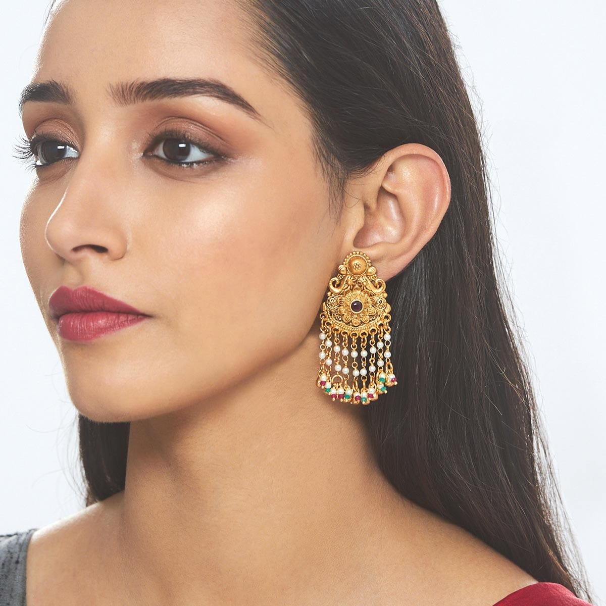 Shop Stylish Designer Earrings Online-Kushal's Fashion Jewellery | Big  earrings gold, Antique earrings, Gold bride jewelry