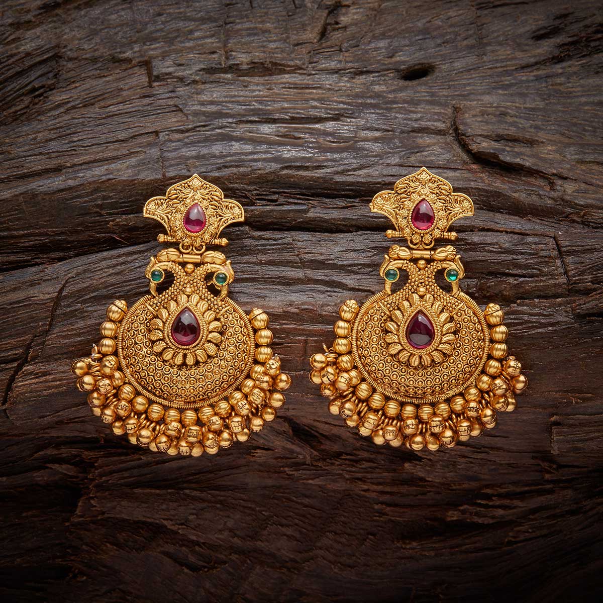 Buy Kushal's Fashion Jewellery Ear Cuff Jhumkas Featuring Unique &  Expressive Fanning Peacock Design Studded with Sparkling Zircon & Tiny  Jhumkas for A Statement Traditional Look at Amazon.in