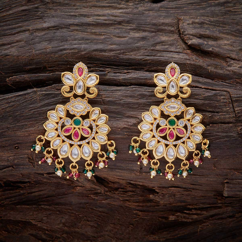 Kushal's Fashion Jewellery Kundan Earring 136296