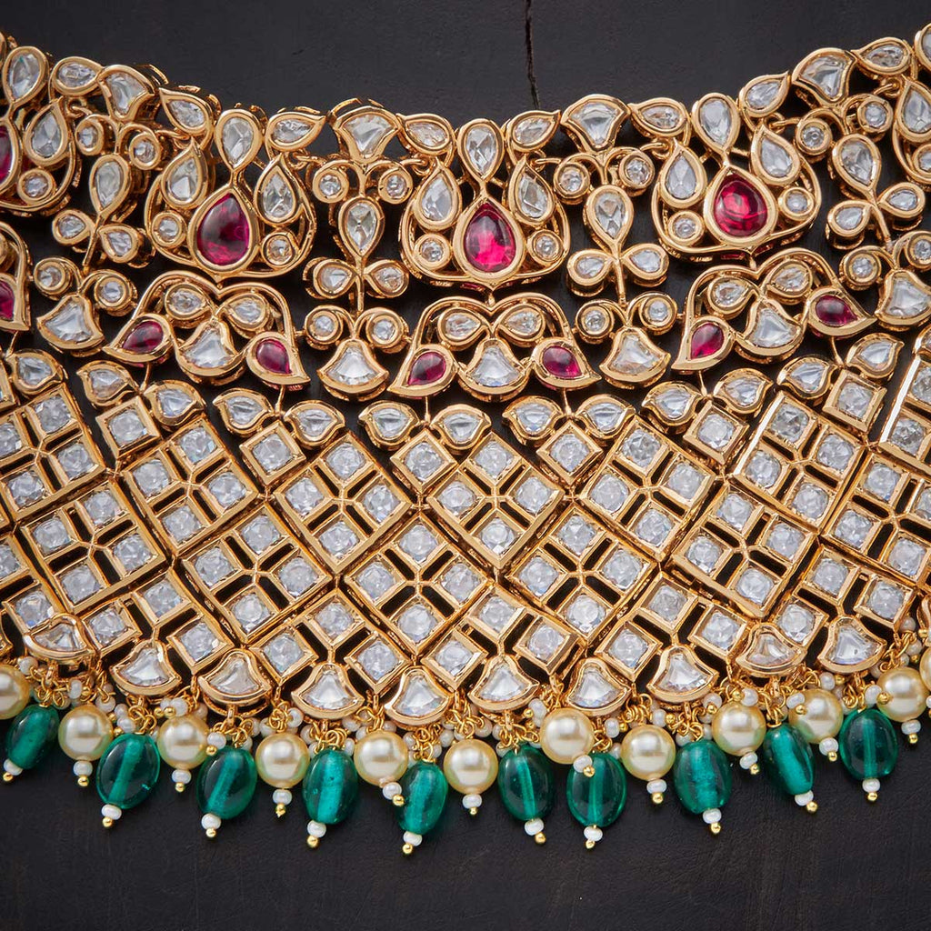 Kushal's Fashion Jewellery Kundan Necklace 139224