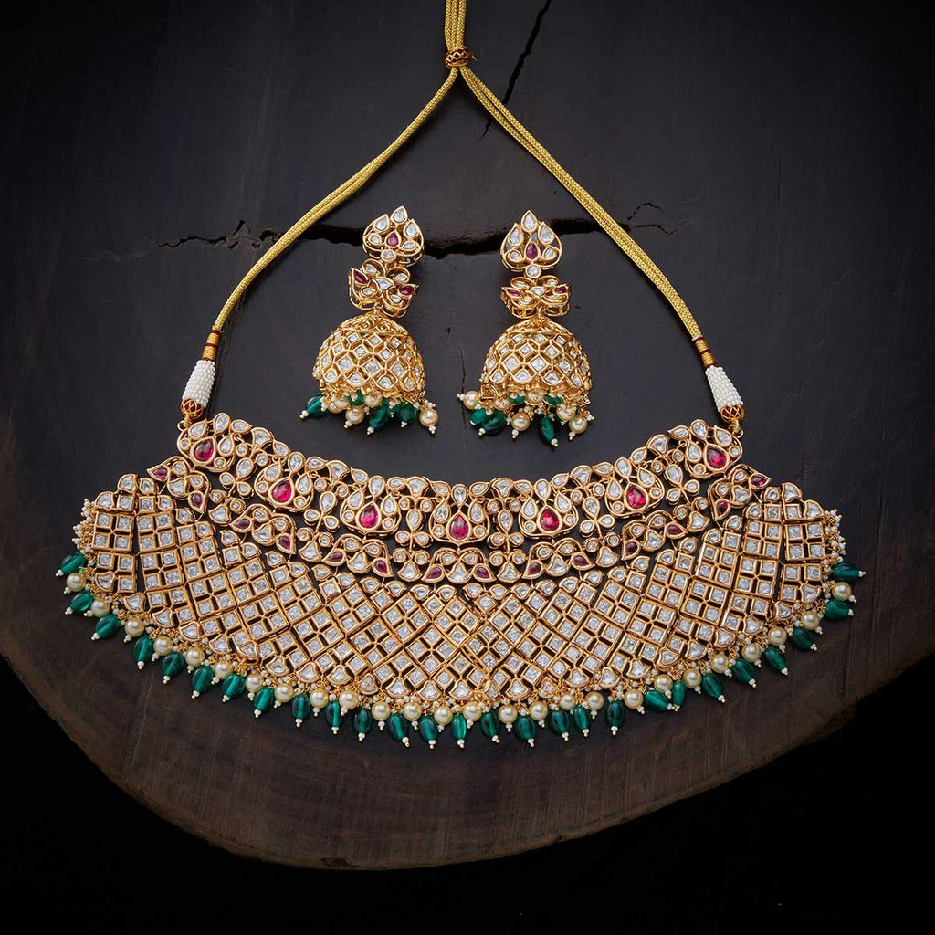 Kushal's Fashion Jewellery Kundan Necklace 139224