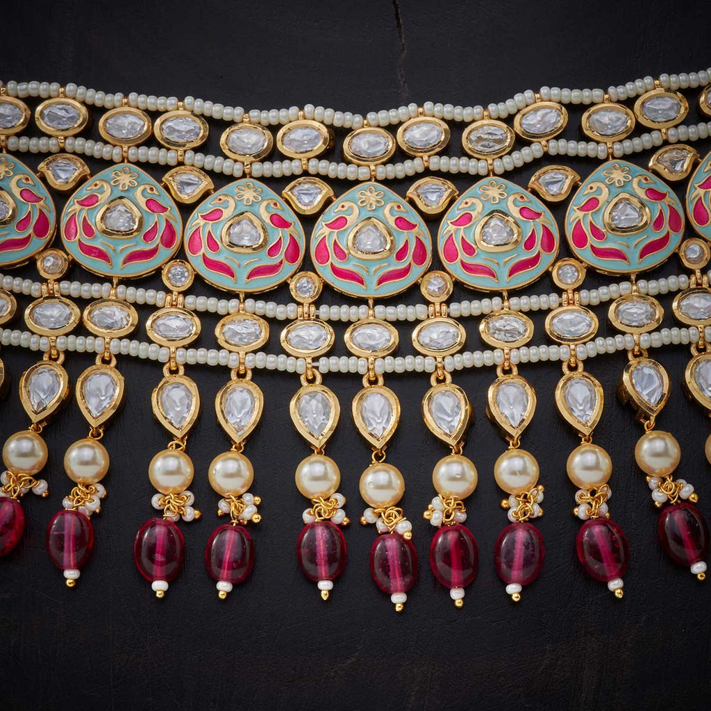 Kushal's Fashion Jewellery Kundan Necklace 139212