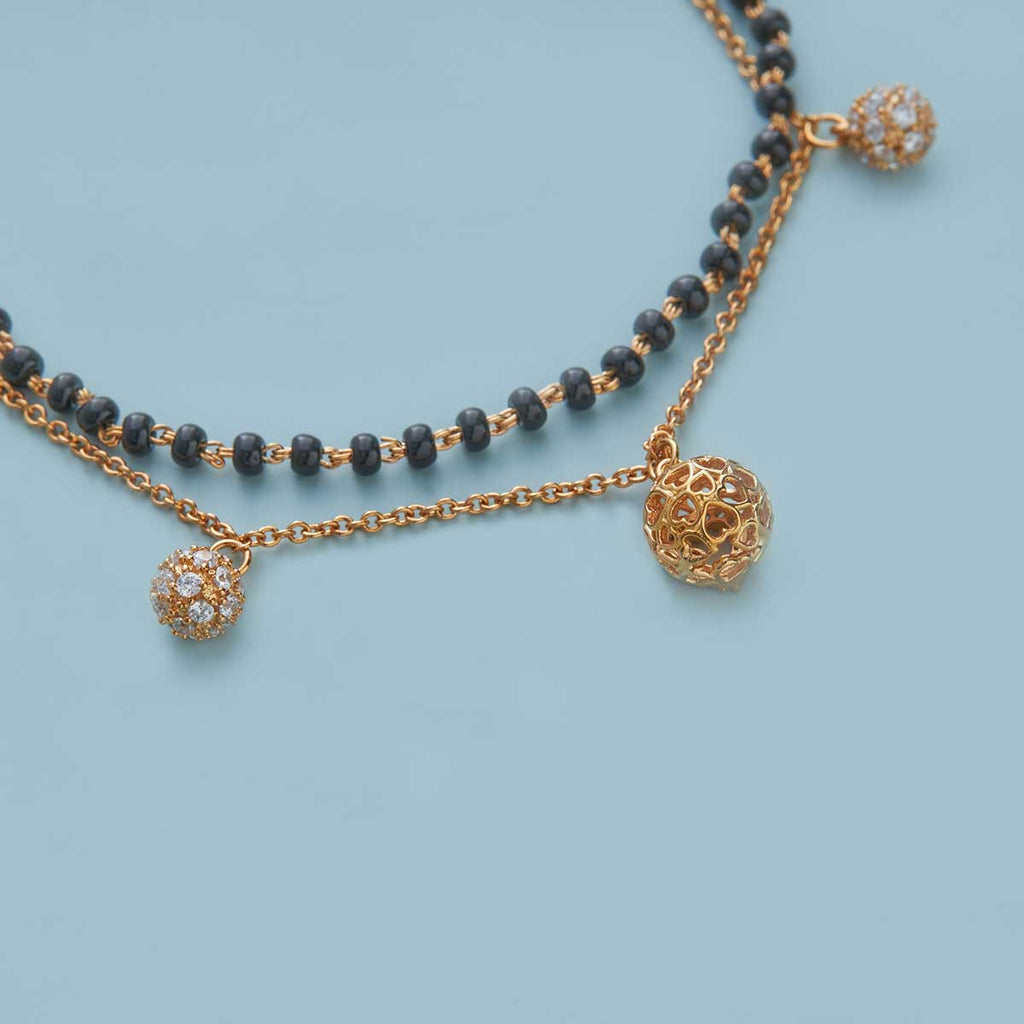Kushal's Fashion Jewellery Mangalsutra Bracelet  137780