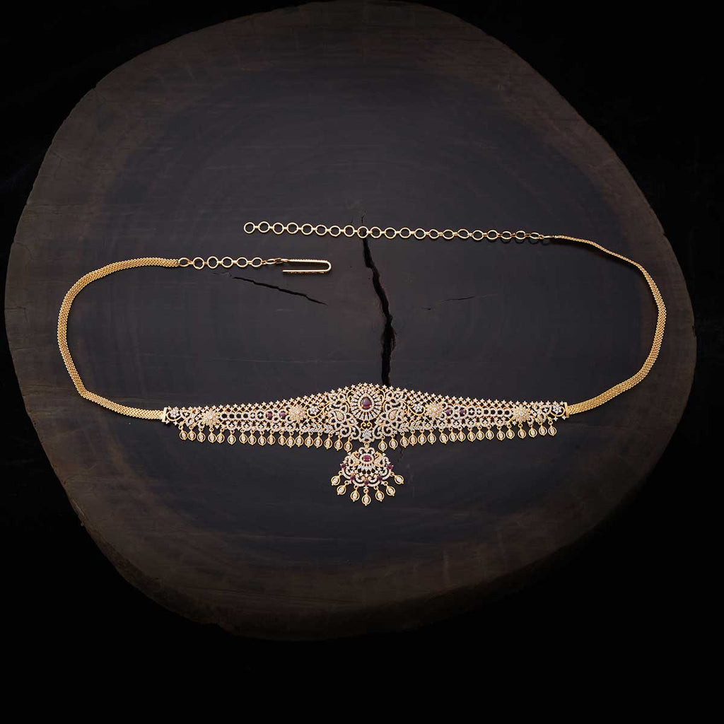 Kushals Fashion Jewellery Zircon Belt 141520